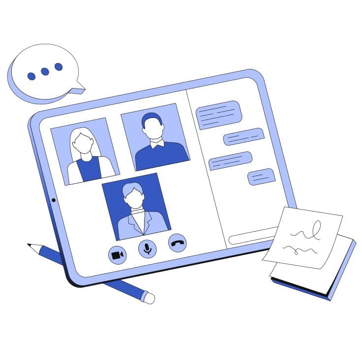 Student portal — practice and interviews